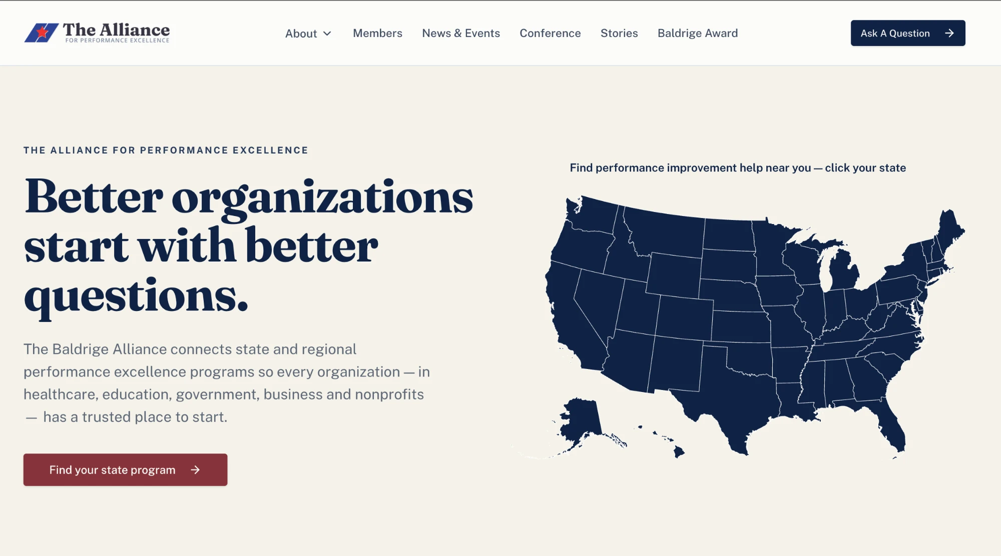 BaldrigeAlliance.org website